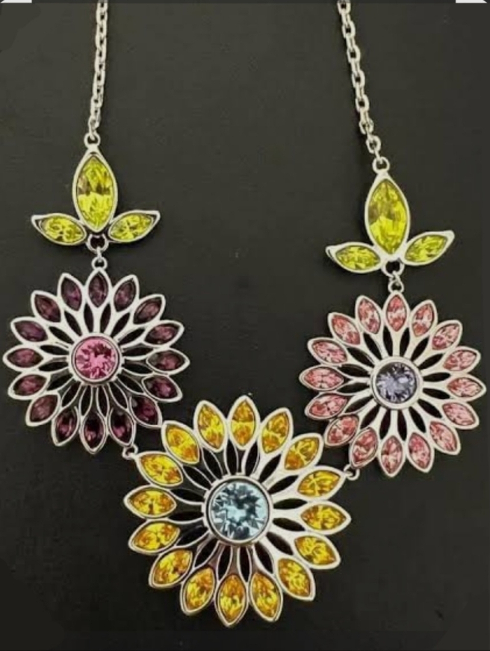 Touchstone Crystal Swarovski Vibrant Garden Necklace